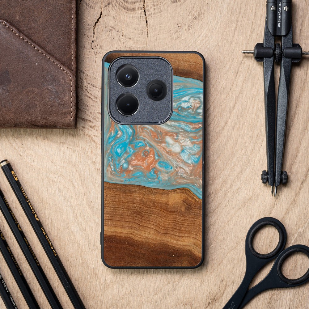Etui Bewood Unique do Xiaomi Redmi Note 14 5G - Planets - Saturn (2)