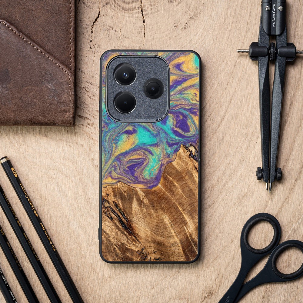 Etui Bewood Unique do Xiaomi Redmi Note 14 5G - Planets - Merkury (2)