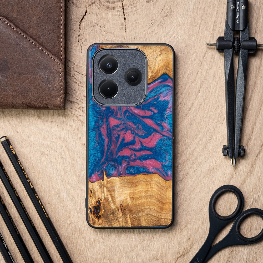 Etui Bewood Unique do Xiaomi Redmi Note 14 5G - Neons - Vegas (2)