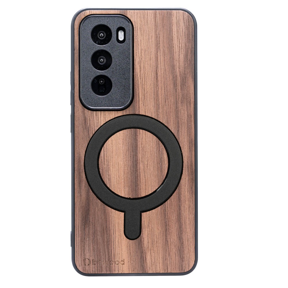 Drewniane Etui Bewood do Oppo Reno 12 5G  ORZECH AMERYKAŃSKI z MagSafe (1)