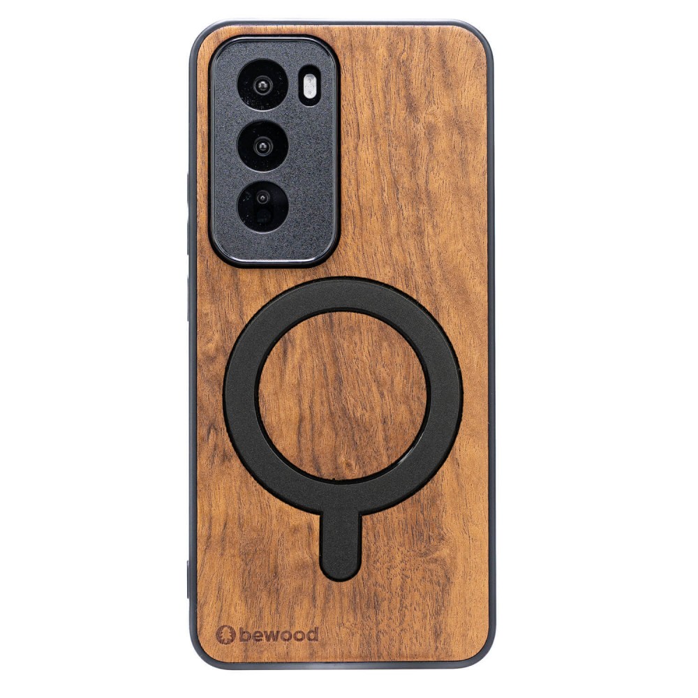 Drewniane Etui Bewood do Oppo Reno 12 5G  IMBUIA z MagSafe (1)