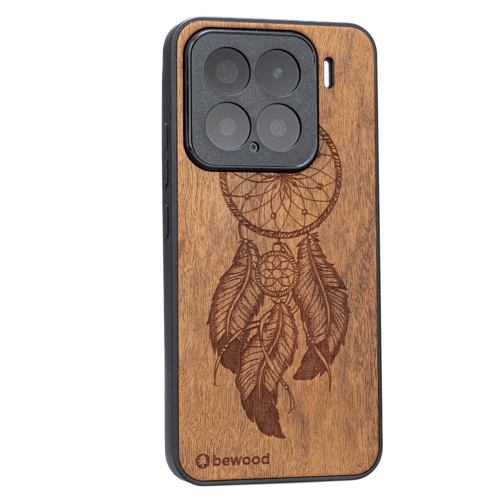 Drewniane Etui Bewood do Xiaomi 15  ŁAPACZ SNÓW IMBUIA (2)