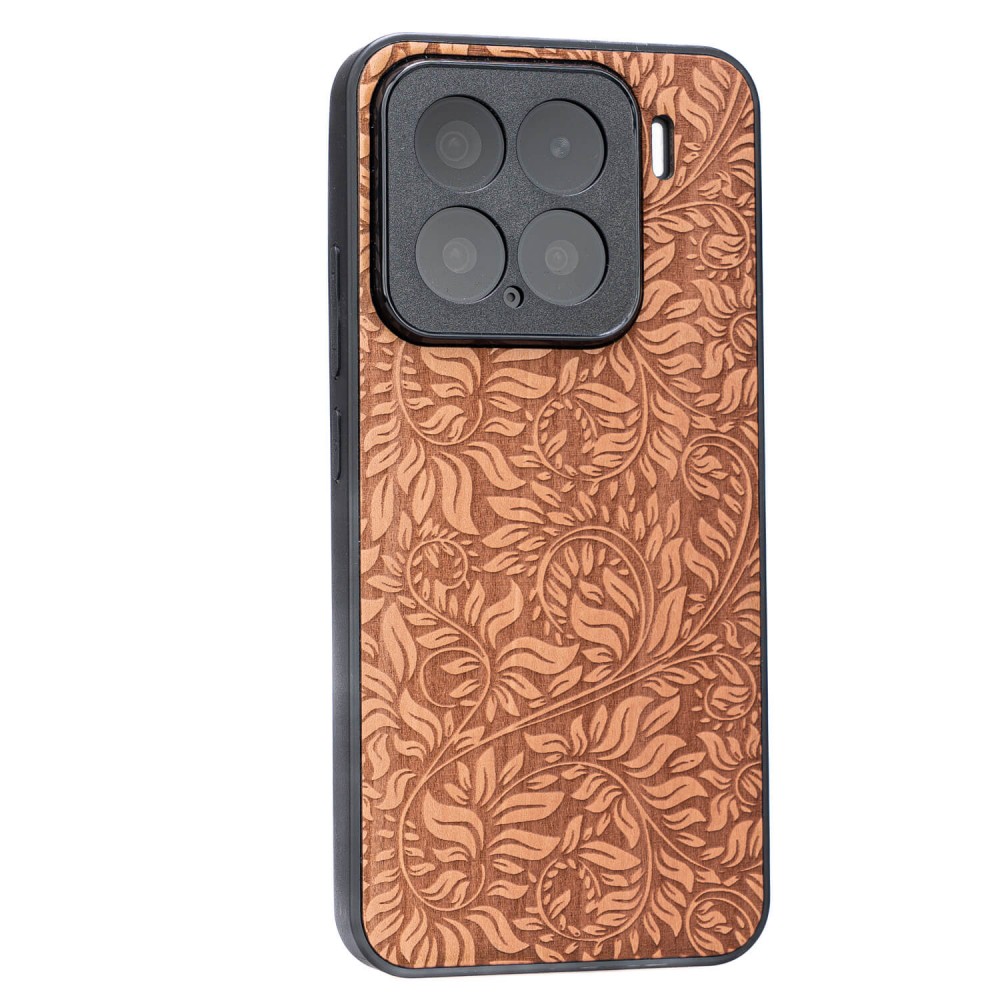 Drewniane Etui Bewood do Xiaomi 15  LIŚCIE JABŁOŃ (2)