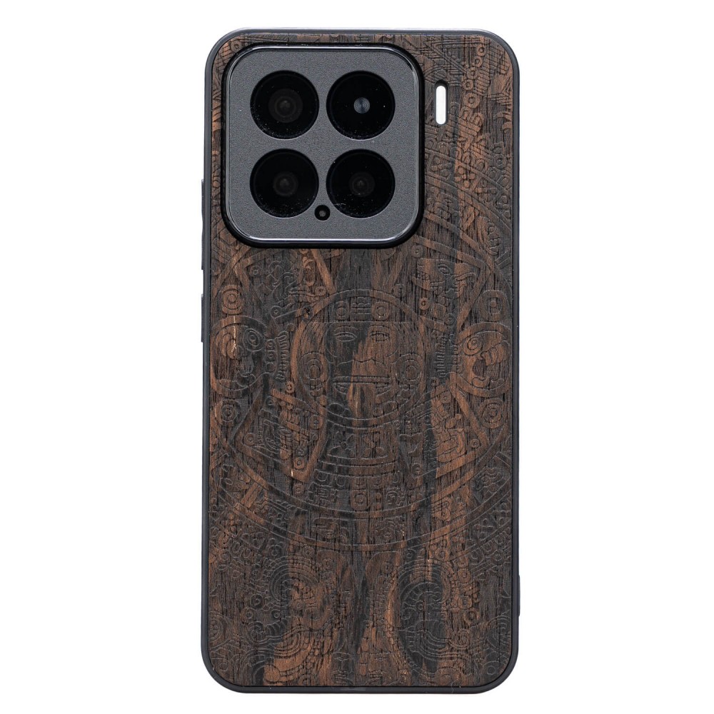 Drewniane Etui Bewood do Xiaomi 15  KALENDARZ AZTECKI ZIRICOTE (1)