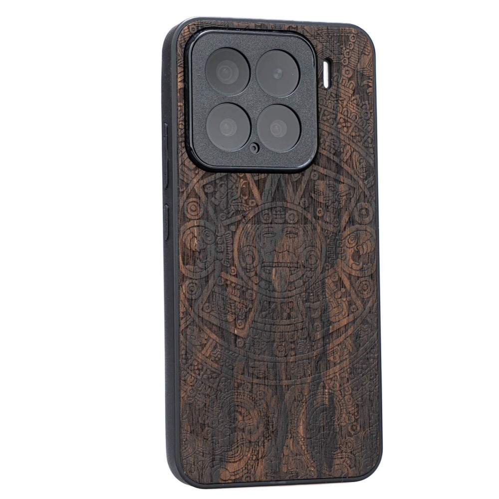 Drewniane Etui Bewood do Xiaomi 15  KALENDARZ AZTECKI ZIRICOTE (2)
