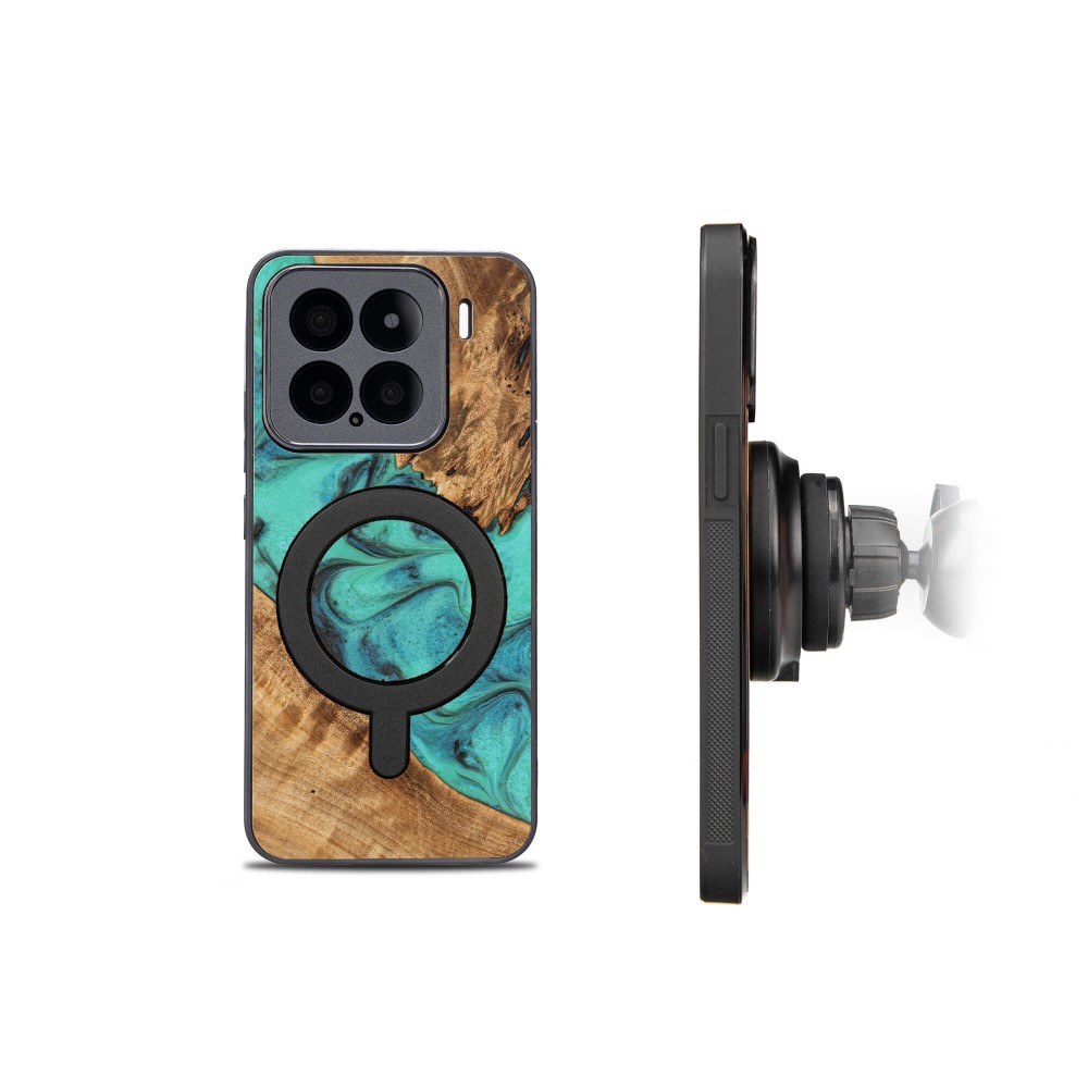 Etui Bewood Unique do Xiaomi 15  - Turquoise z MagSafe (2)