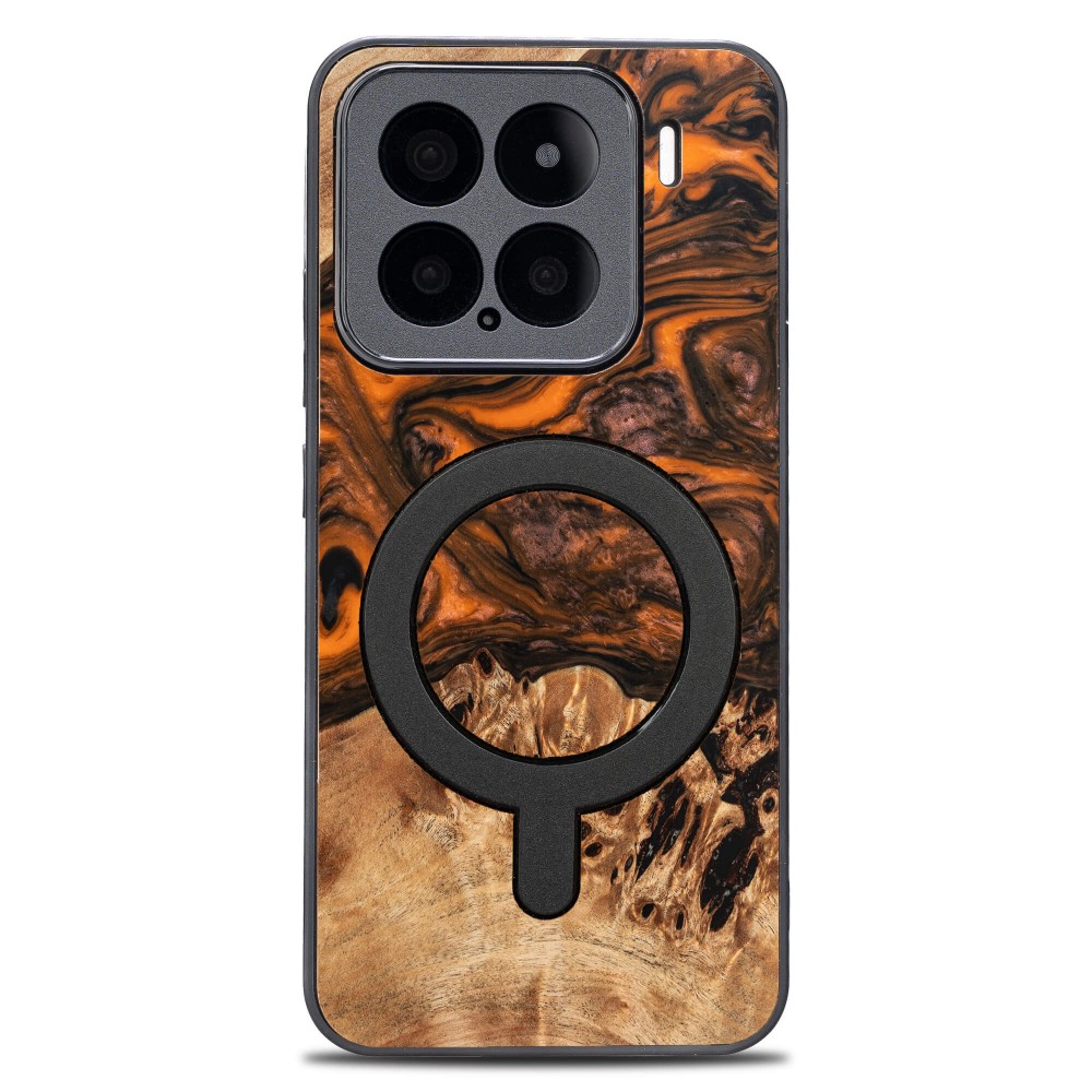 Etui Bewood Unique do Xiaomi 15  - Orange z MagSafe (1)