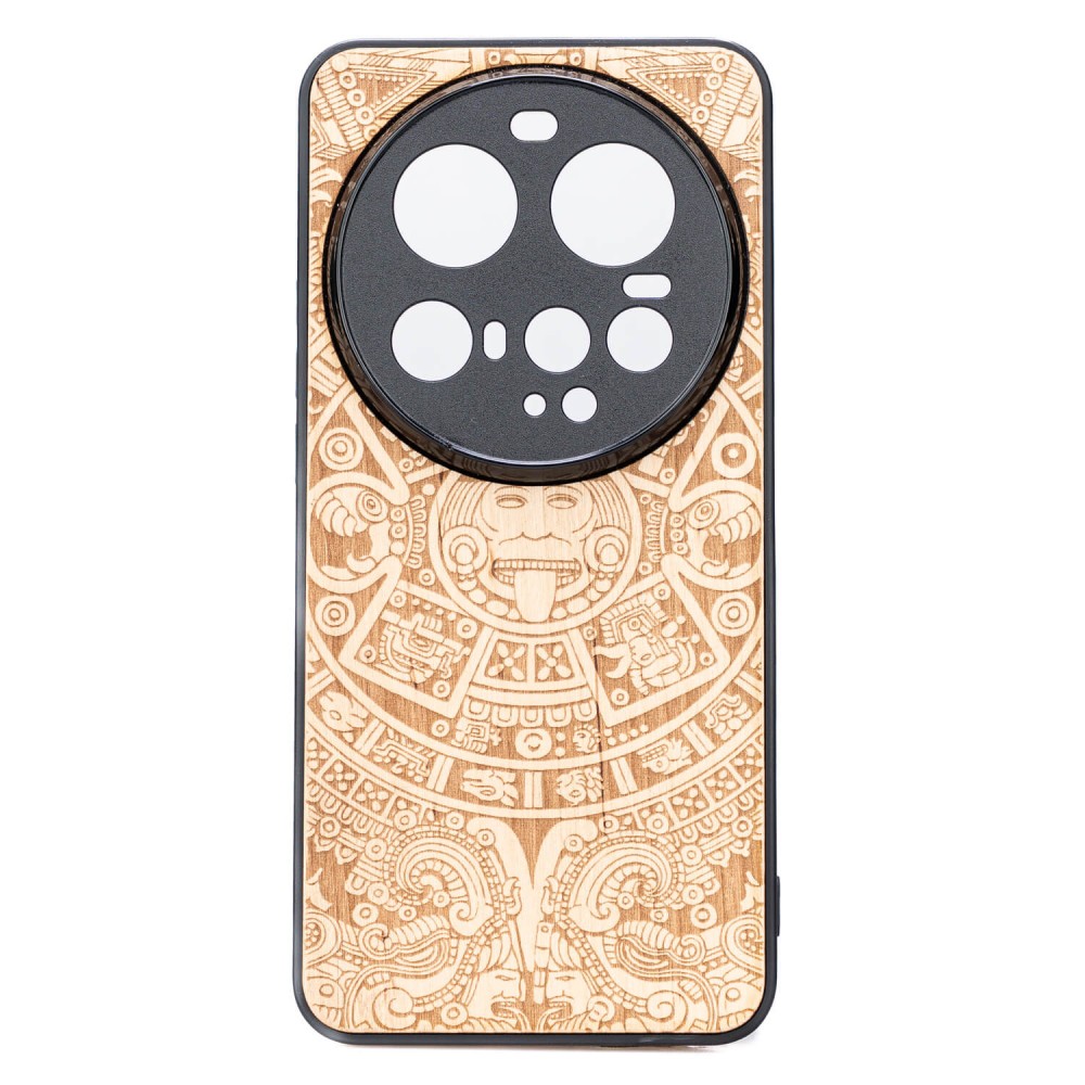 Drewniane Etui Bewood do Xiaomi 15 Ultra KALENDARZ AZTECKI ANIEGRE (1)