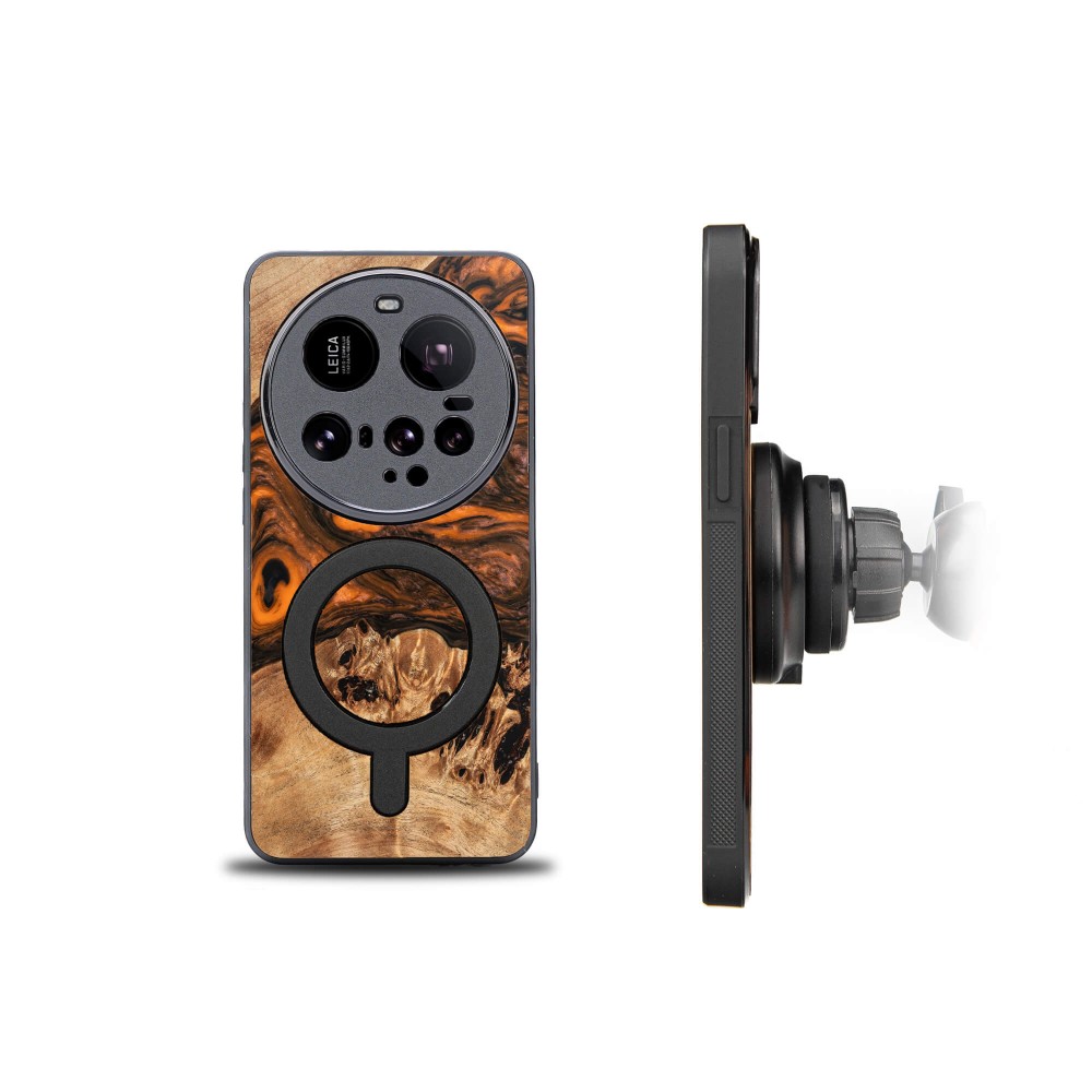 Etui Bewood Unique do Xiaomi 15 Ultra - Orange z MagSafe (2)