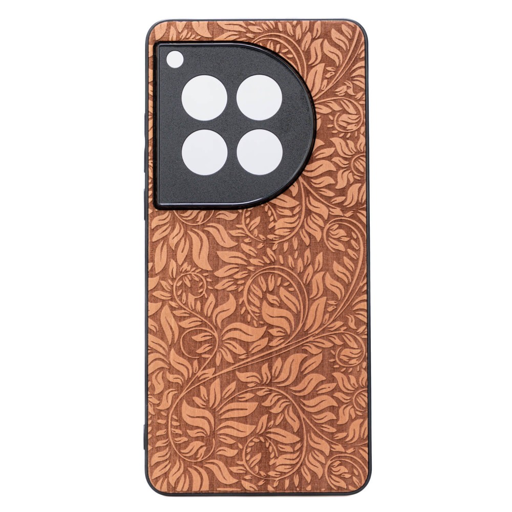 Drewniane Etui Bewood do OnePlus 12 LIŚCIE JABŁOŃ (1)