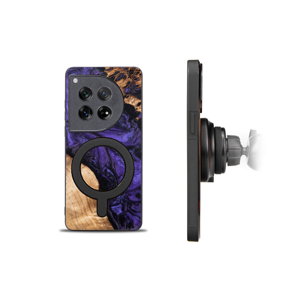 Etui Bewood Unique do OnePlus 12 - Violet z MagSafe (2)