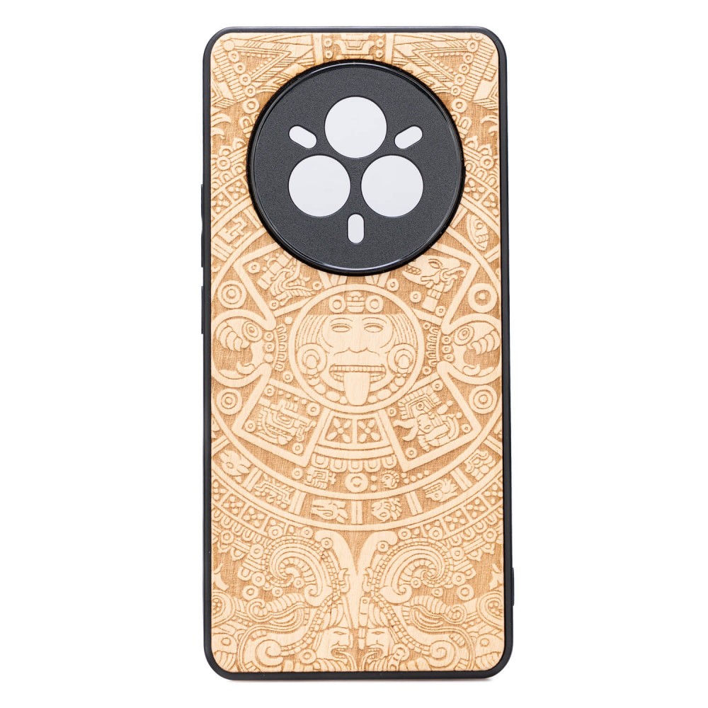 Drewniane Etui Bewood do Realme 14 Pro Plus 5G KALENDARZ AZTECKI ANIEGRE (1)