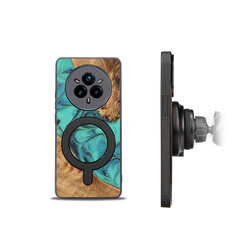 Etui Bewood Unique do Realme 14 Pro Plus 5G - Turquoise z MagSafe (2)