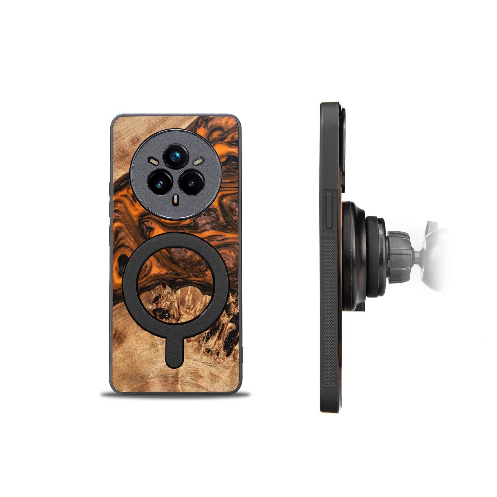 Etui Bewood Unique do Realme 14 Pro Plus 5G - Orange z MagSafe (2)