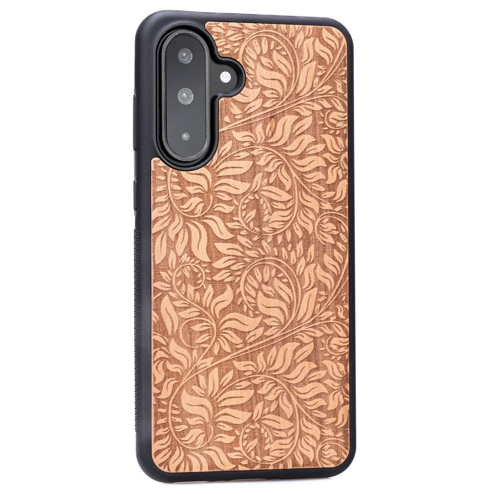 Drewniane Etui Bewood do Samsung Galaxy A56 5G LIŚCIE JABŁOŃ (2)