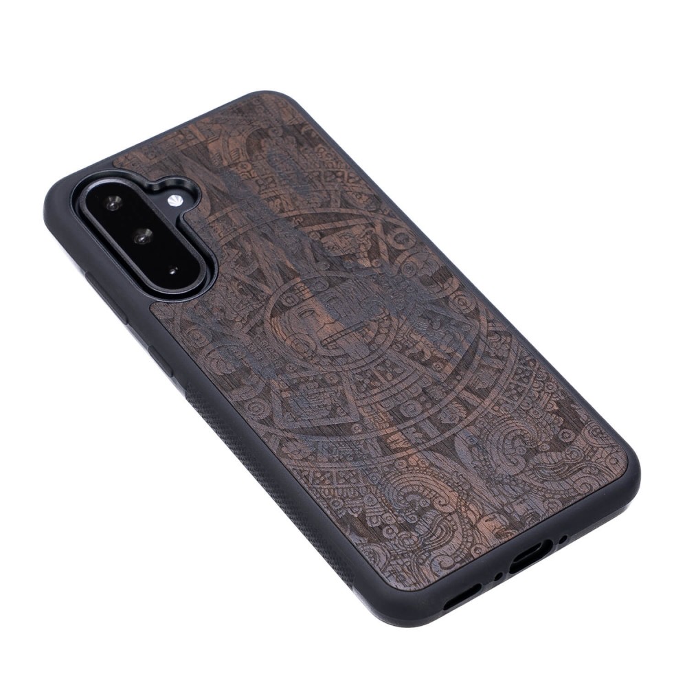 Samsung Galaxy A56 5G Aztec Calendar Ziricote Bewood Wood Case (3)