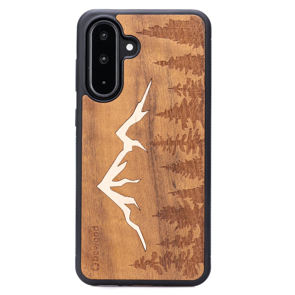 Drewniane Etui Bewood do Samsung Galaxy A56 5G GÓRY IMBUIA (1)