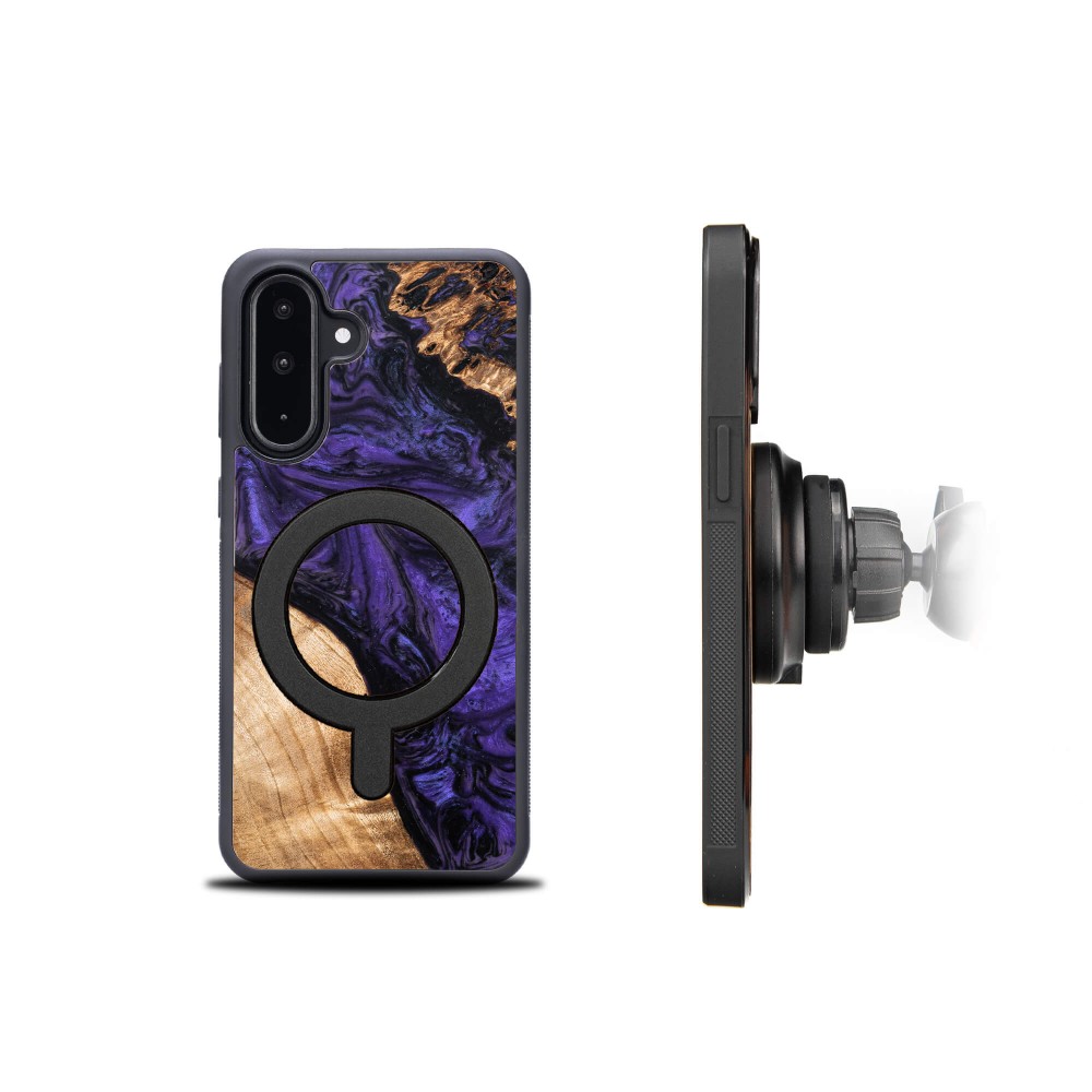 Etui Bewood Unique do Samsung Galaxy A56 5G - Violet z MagSafe (2)
