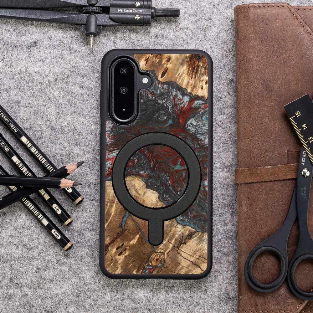 Etui Bewood Unique do Samsung Galaxy A56 5G - Planets - Pluton z MagSafe (3)