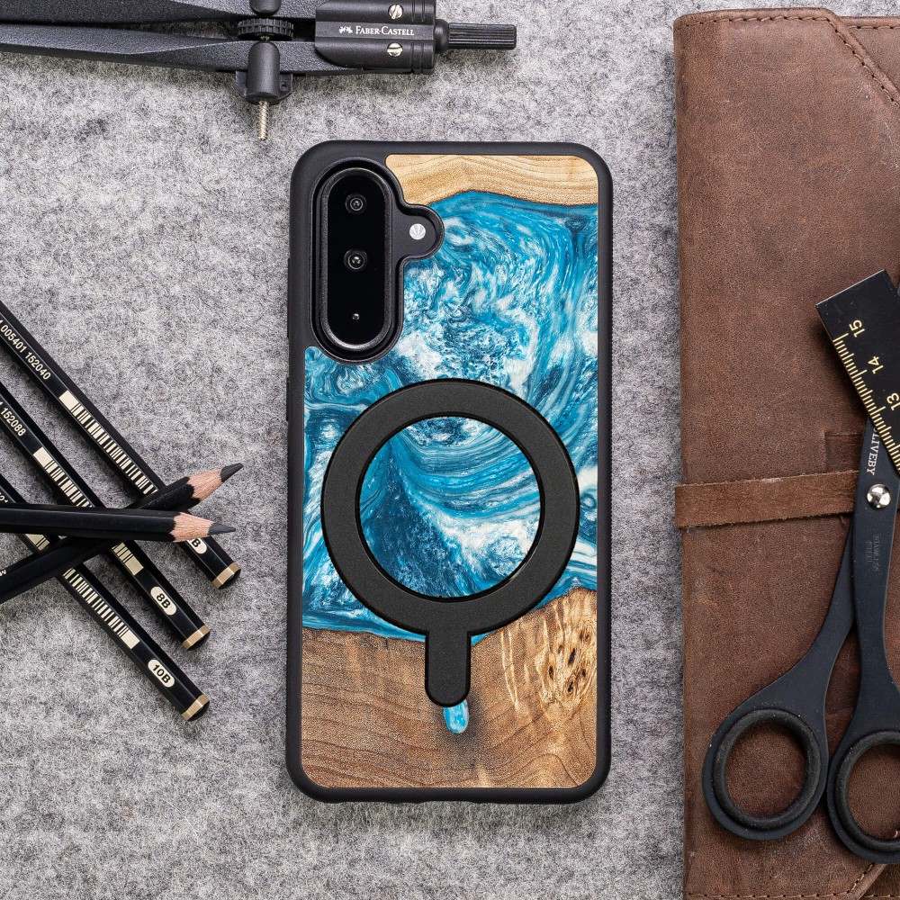 Etui Bewood Unique do Samsung Galaxy A26 5G - Planets - Uran z MagSafe (3)