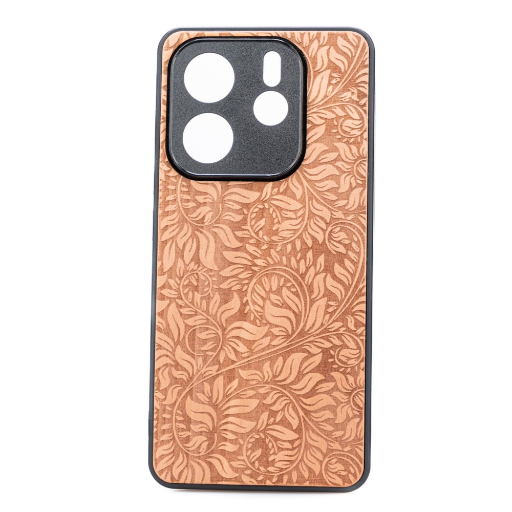 Drewniane Etui Bewood do Xiaomi Redmi Note 14 5G LIŚCIE JABŁOŃ (1)