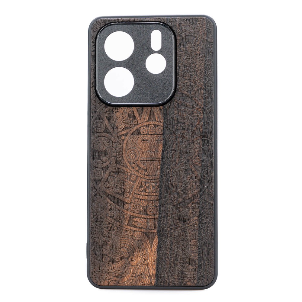 Drewniane Etui Bewood do Xiaomi Redmi Note 14 5G KALENDARZ AZTECKI ZIRICOTE (1)