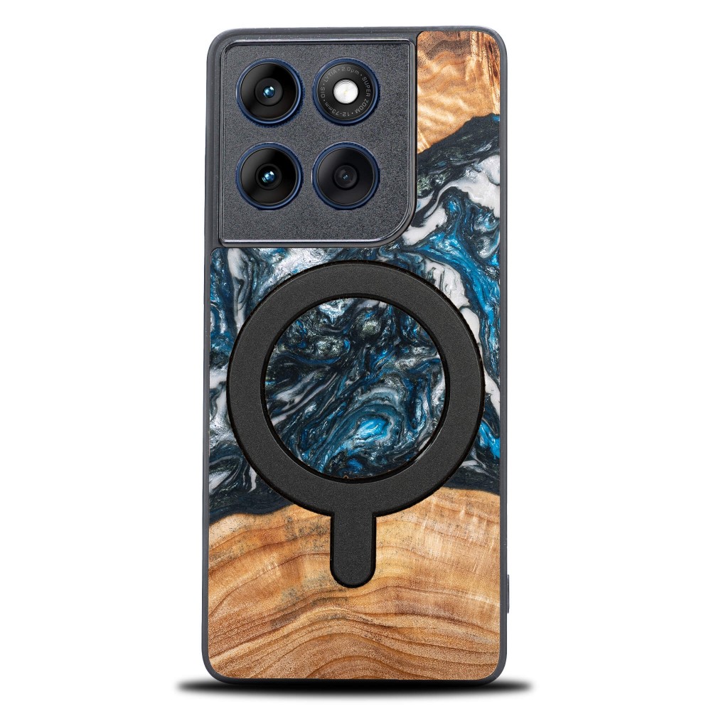 Etui Bewood Unique do Motorola Edge 60 Pro 5G - Planets - Ziemia z MagSafe (1)