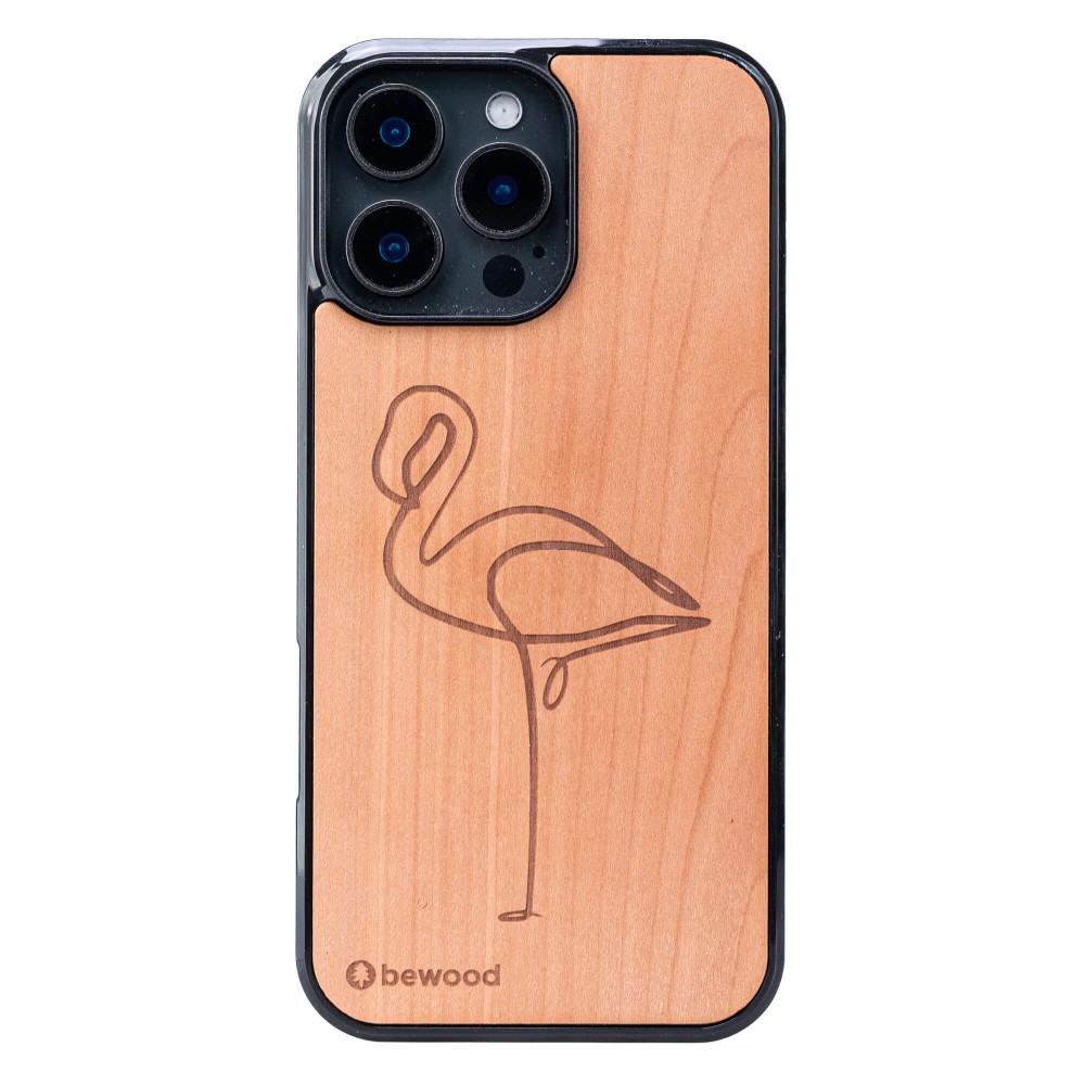 Pink Flamingo - Apple Tree - Bewood Wooden Case (1)