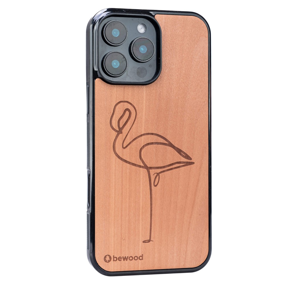 Pink Flamingo - Apple Tree - Bewood Wooden Case (2)