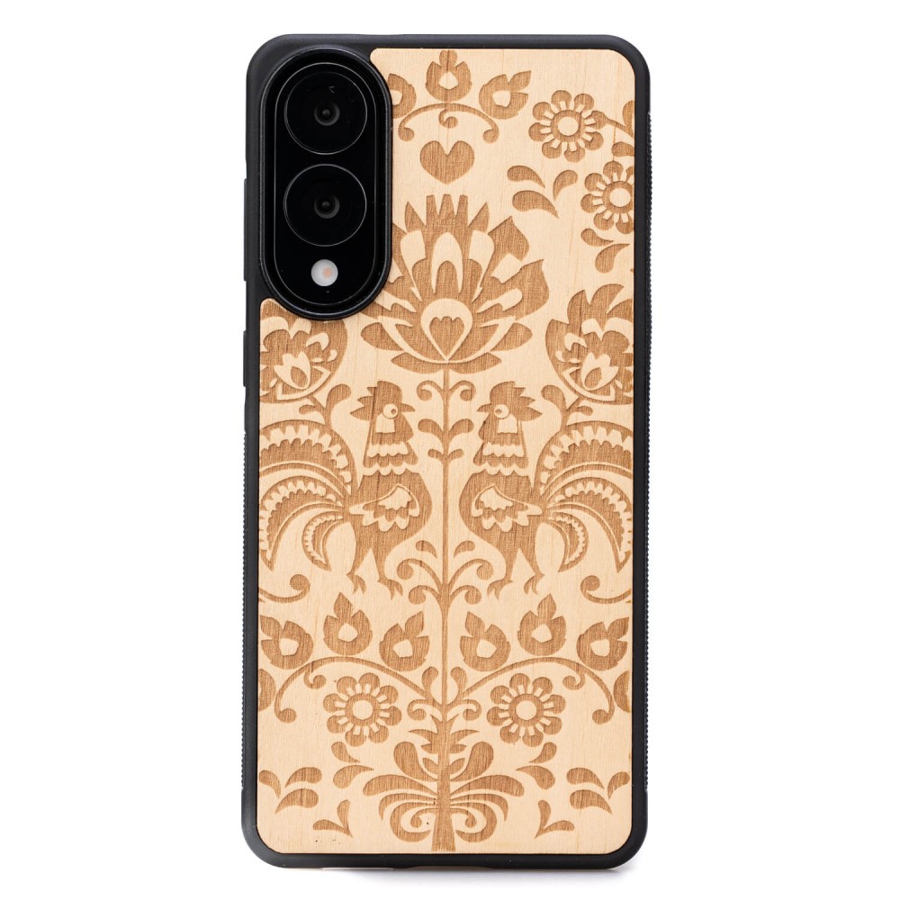 Drewniane Etui Bewood do Samsung Galaxy S25 Edge POLSKI FOLK ANIEGRE (1)