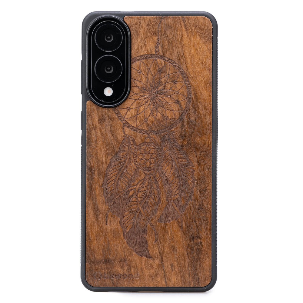 Drewniane Etui Bewood do Samsung Galaxy S25 Edge ŁAPACZ SNÓW IMBUIA (1)