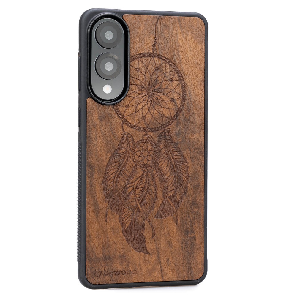 Drewniane Etui Bewood do Samsung Galaxy S25 Edge ŁAPACZ SNÓW IMBUIA (2)