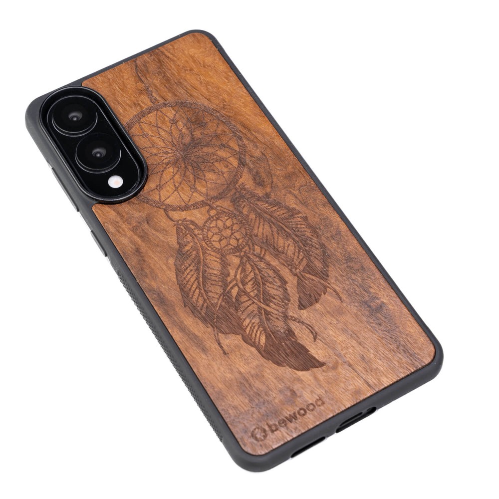 Drewniane Etui Bewood do Samsung Galaxy S25 Edge ŁAPACZ SNÓW IMBUIA (3)