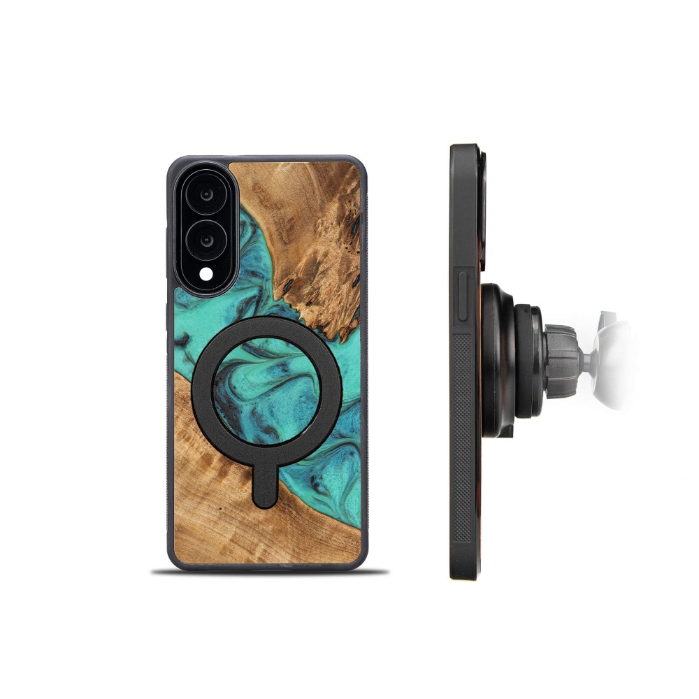Etui Bewood Unique do Samsung Galaxy S25 Edge - Turquoise z MagSafe (2)