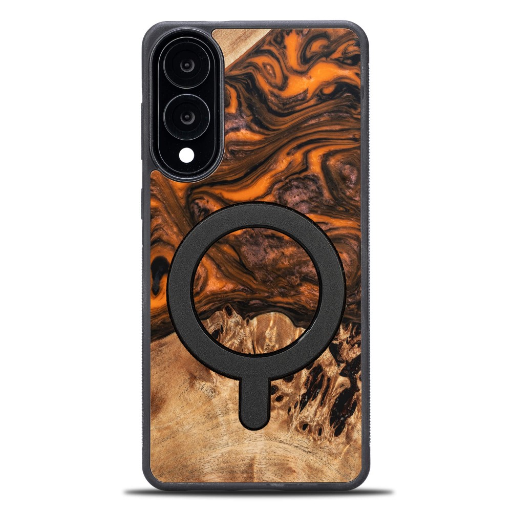 Etui Bewood Unique do Samsung Galaxy S25 Edge - Orange z MagSafe (1)