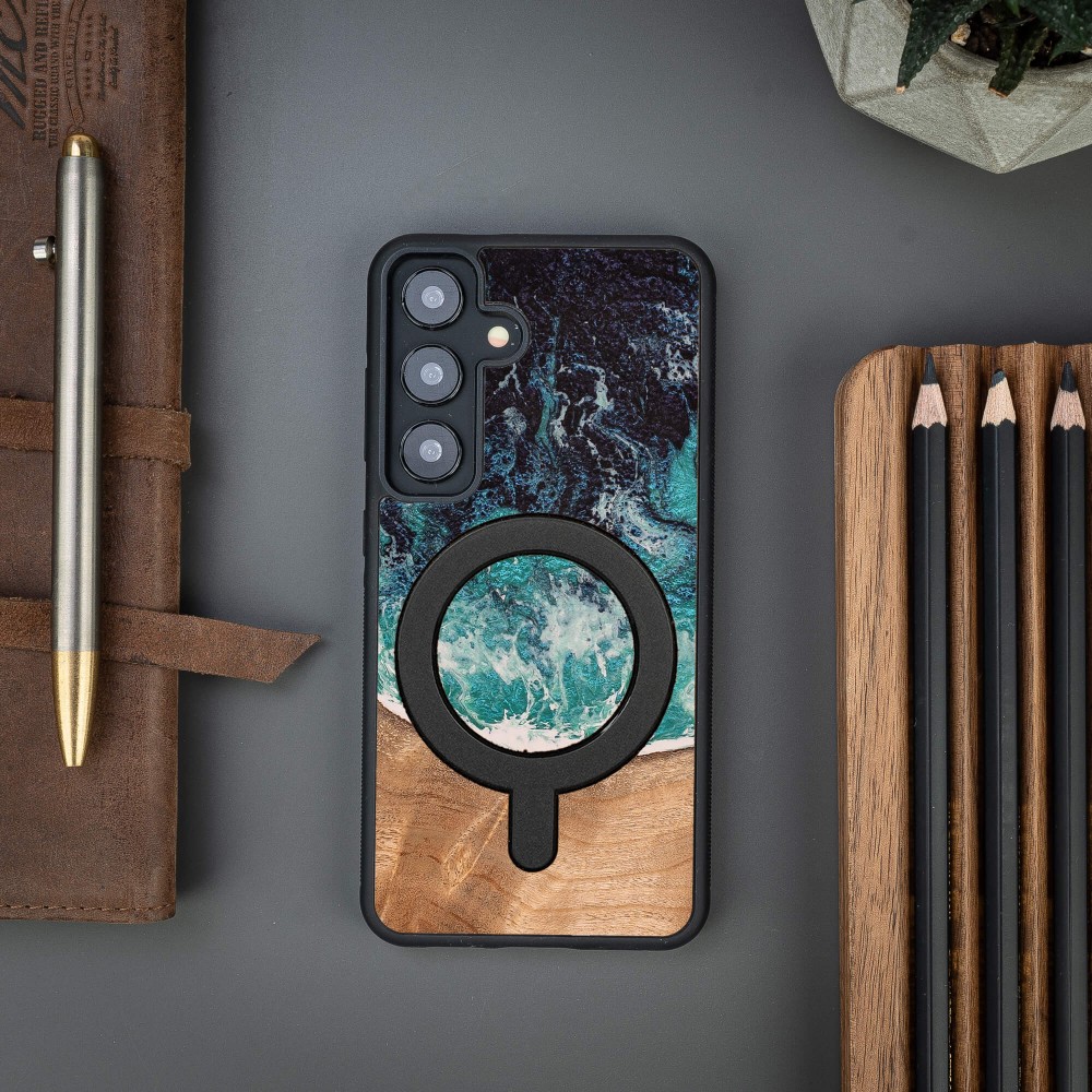 Etui Bewood Unique do Samsung Galaxy S25 - Dream Island z MagSafe (5)