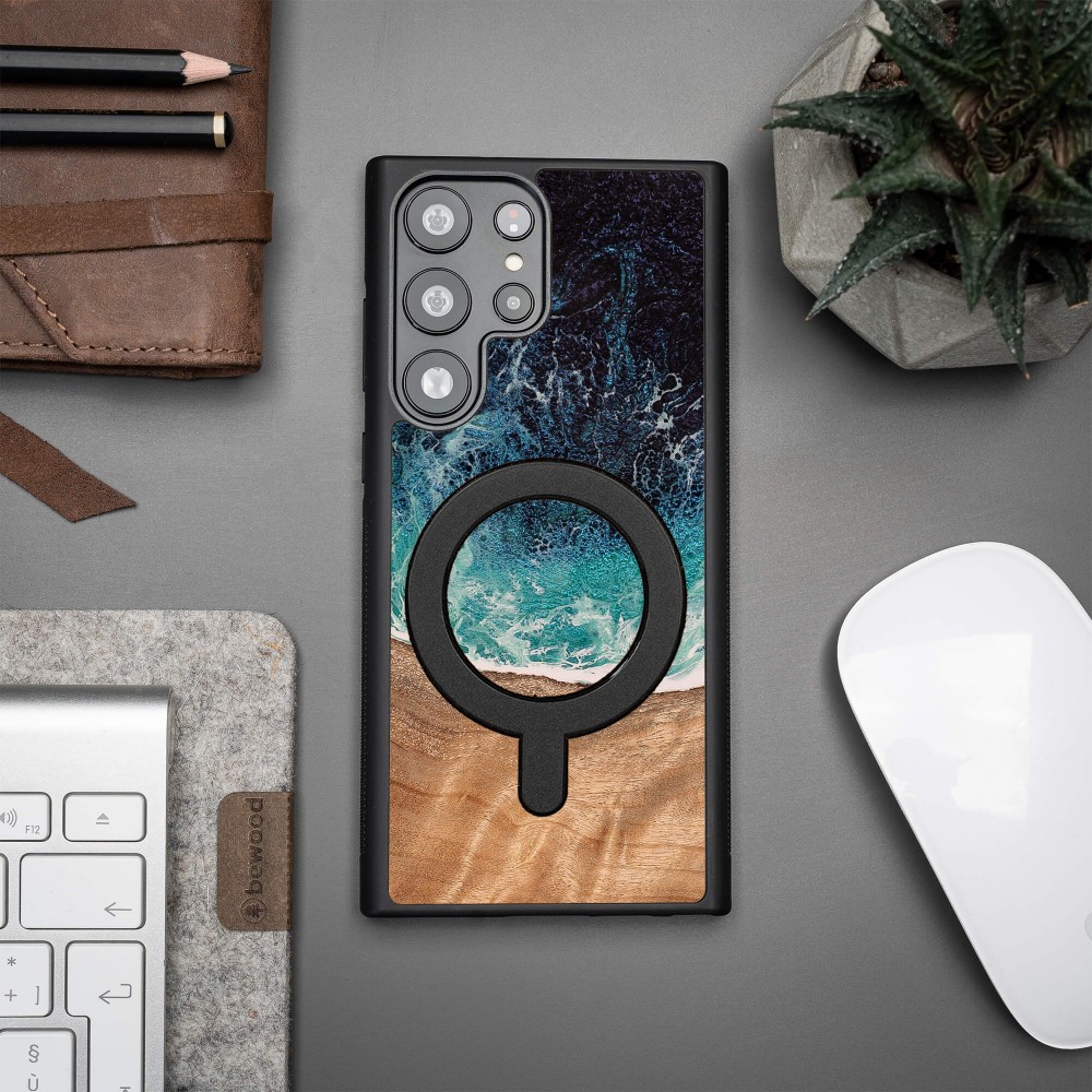 Etui Bewood Unique do Samsung Galaxy S23 Ultra - Dream Island z MagSafe (5)