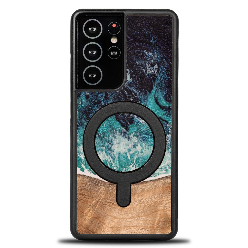 Etui Bewood Unique do Samsung Galaxy S21 Ultra - Dream Island z MagSafe (1)