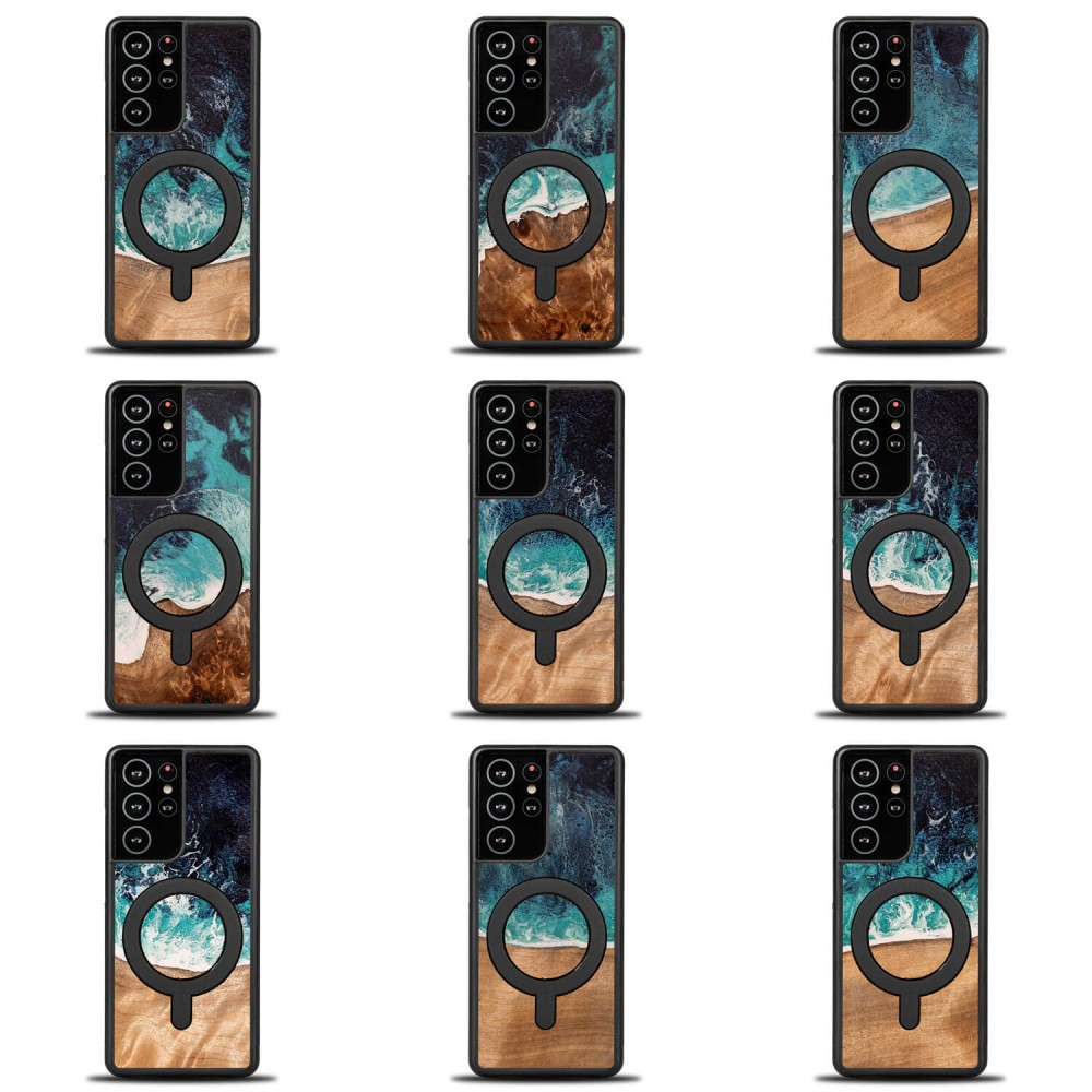 Etui Bewood Unique do Samsung Galaxy S21 Ultra - Dream Island z MagSafe (3)