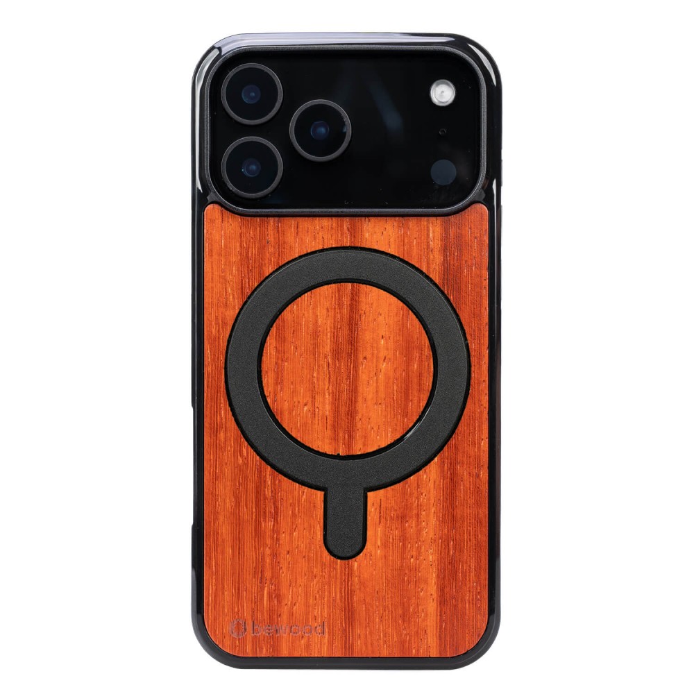 Drewniane Etui Bewood do iPhone 17 Pro Max PADOUK z MagSafe (1)