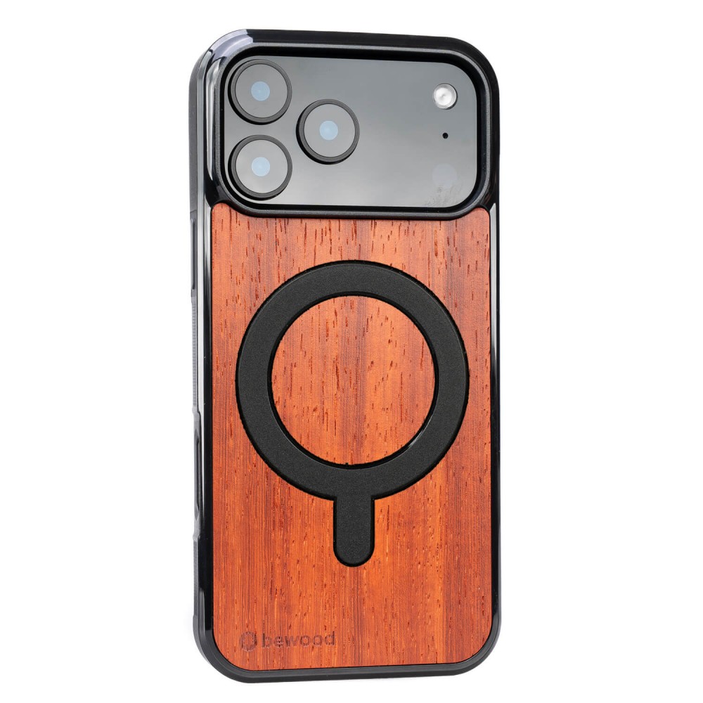 Drewniane Etui Bewood do iPhone 17 Pro Max PADOUK z MagSafe (2)