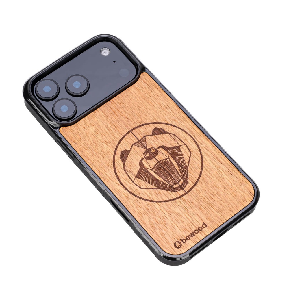 Drewniane Etui Bewood do iPhone 17 Pro Max NIEDŹWIEDŹ MERBAU (3)