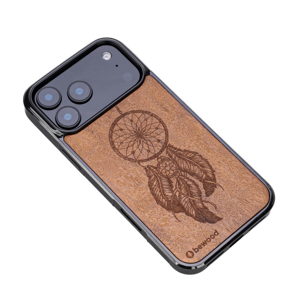 Drewniane Etui Bewood do iPhone 17 Pro Max ŁAPACZ SNÓW IMBUIA (3)