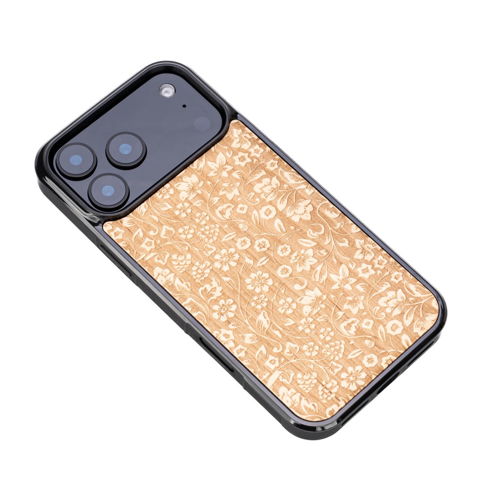Drewniane Etui Bewood do iPhone 17 Pro Max KWIATY POLNE ANIEGRE (3)