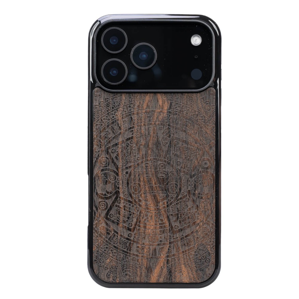 Drewniane Etui Bewood do iPhone 17 Pro Max KALENDARZ AZTECKI ZIRICOTE (1)