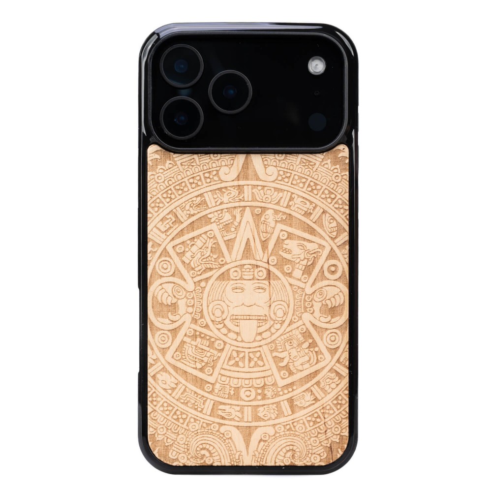 Drewniane Etui Bewood do iPhone 17 Pro Max KALENDARZ AZTECKI ANIEGRE (1)