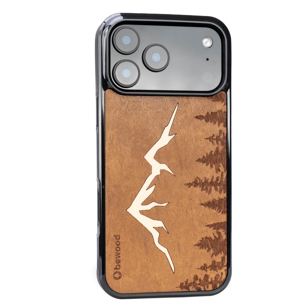 Drewniane Etui Bewood do iPhone 17 Pro Max GÓRY IMBUIA (2)