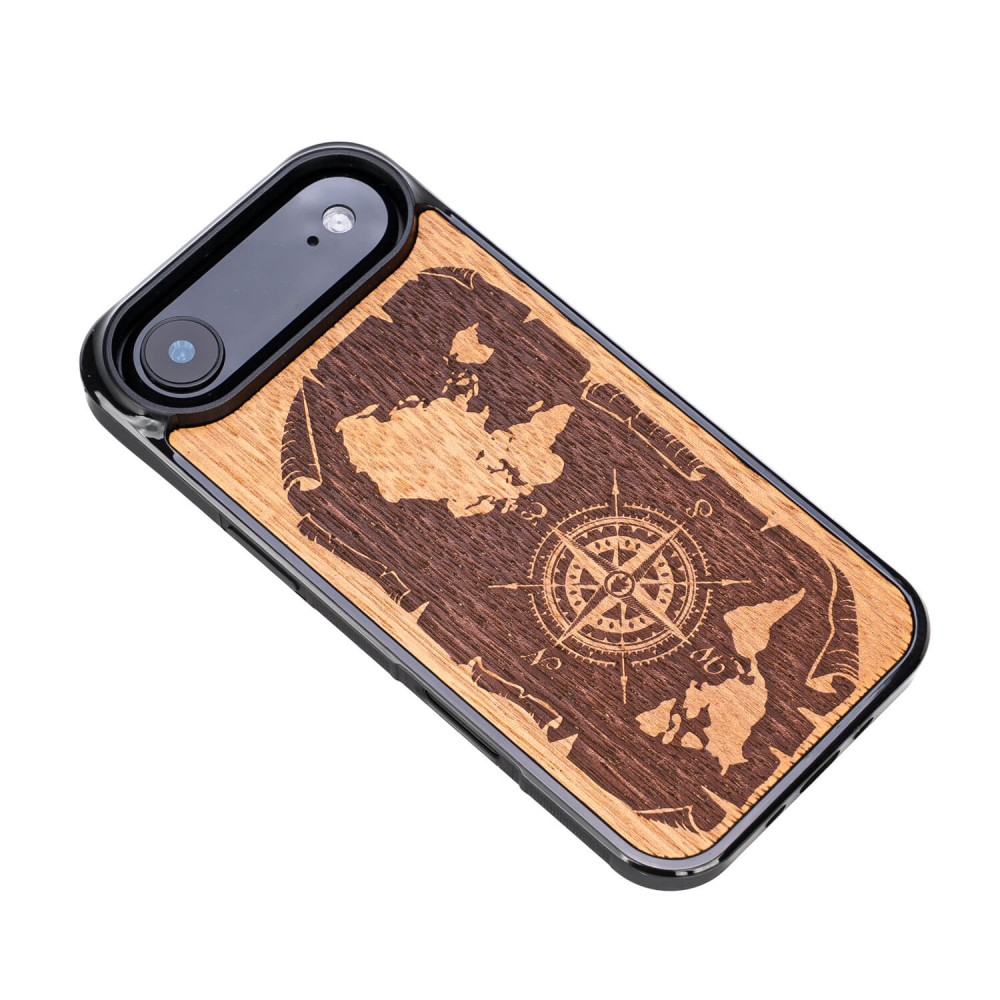 Drewniane Etui Bewood do iPhone Air RÓŻA WIATRÓW MERBAU (3)