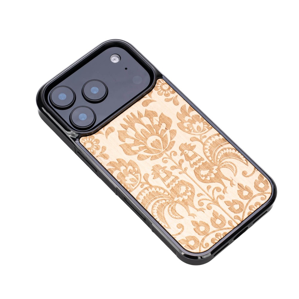 Drewniane Etui Bewood do iPhone 17 Pro POLSKI FOLK ANIEGRE (3)