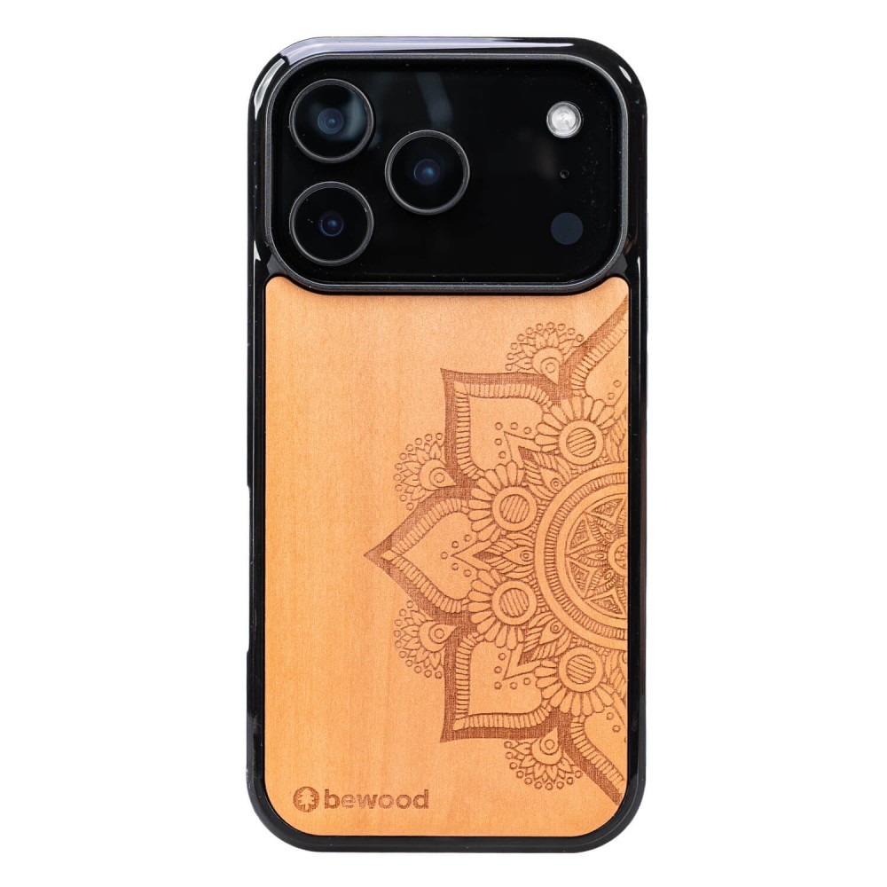 Drewniane Etui Bewood do iPhone 17 Pro MANDALA JABŁOŃ (1)